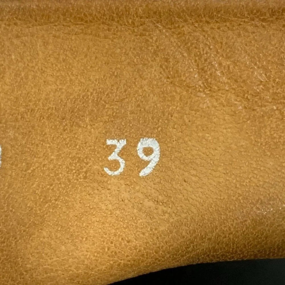 P. Monjo Women Suede Leather Side Zip Open Toe Heeled Sandals Size 8.5 - Picture 14 of 16